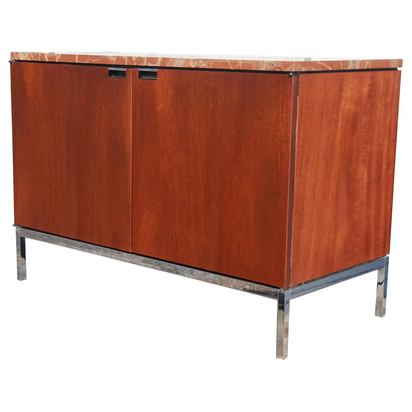 Modern credenza cabinet with marble top by knoll