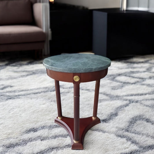 18″ Round Marble Top Side Table