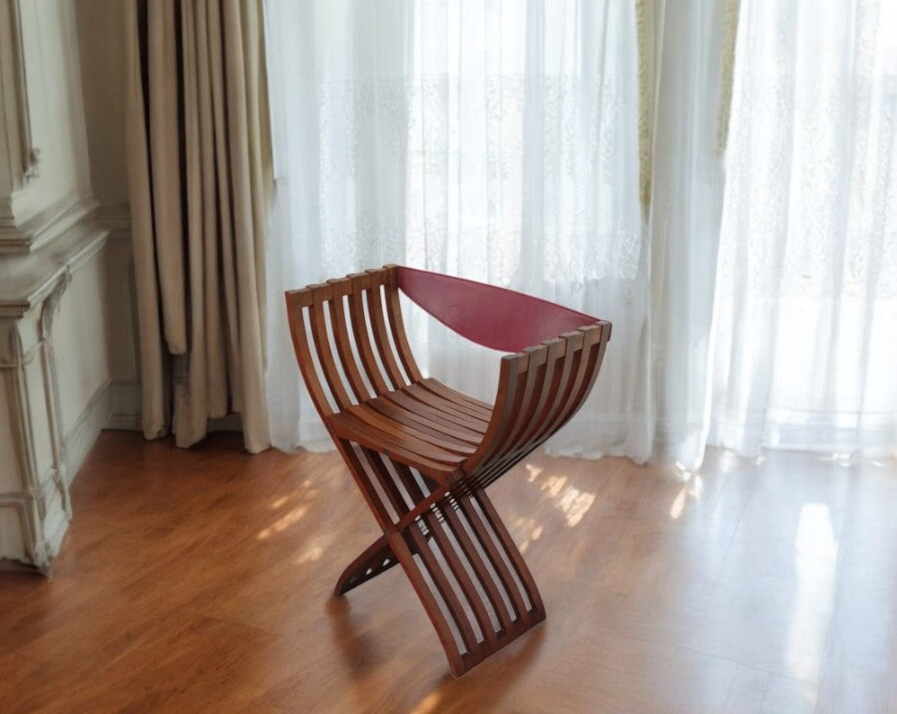 1 Curule Chair in the Style of Pierre Paulin