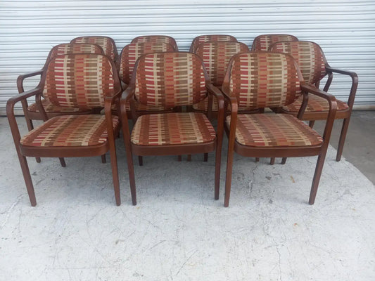 (11) Don Pettit Bentwood Armchairs for Knoll International