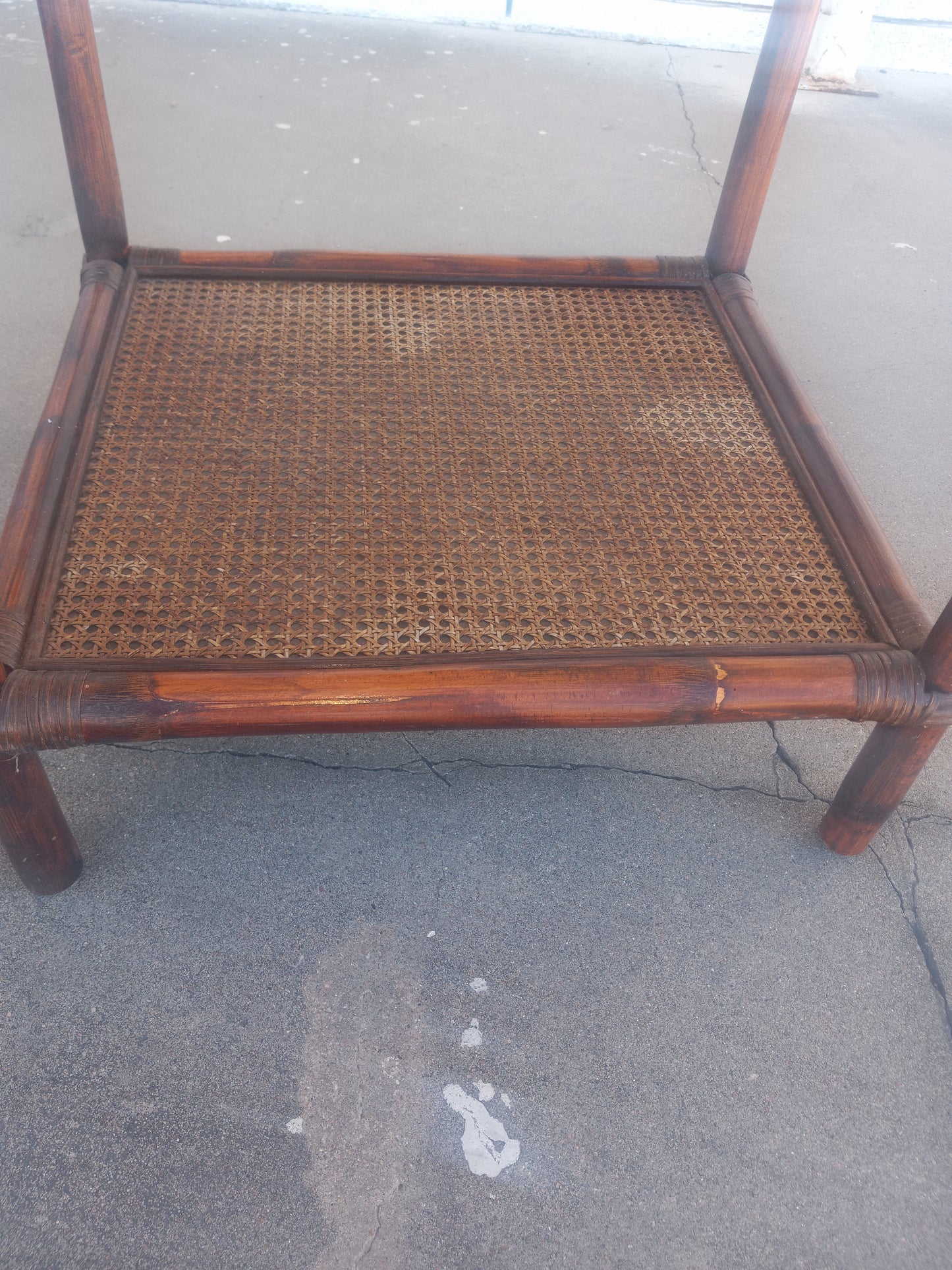 Glass Bamboo Occasional Table