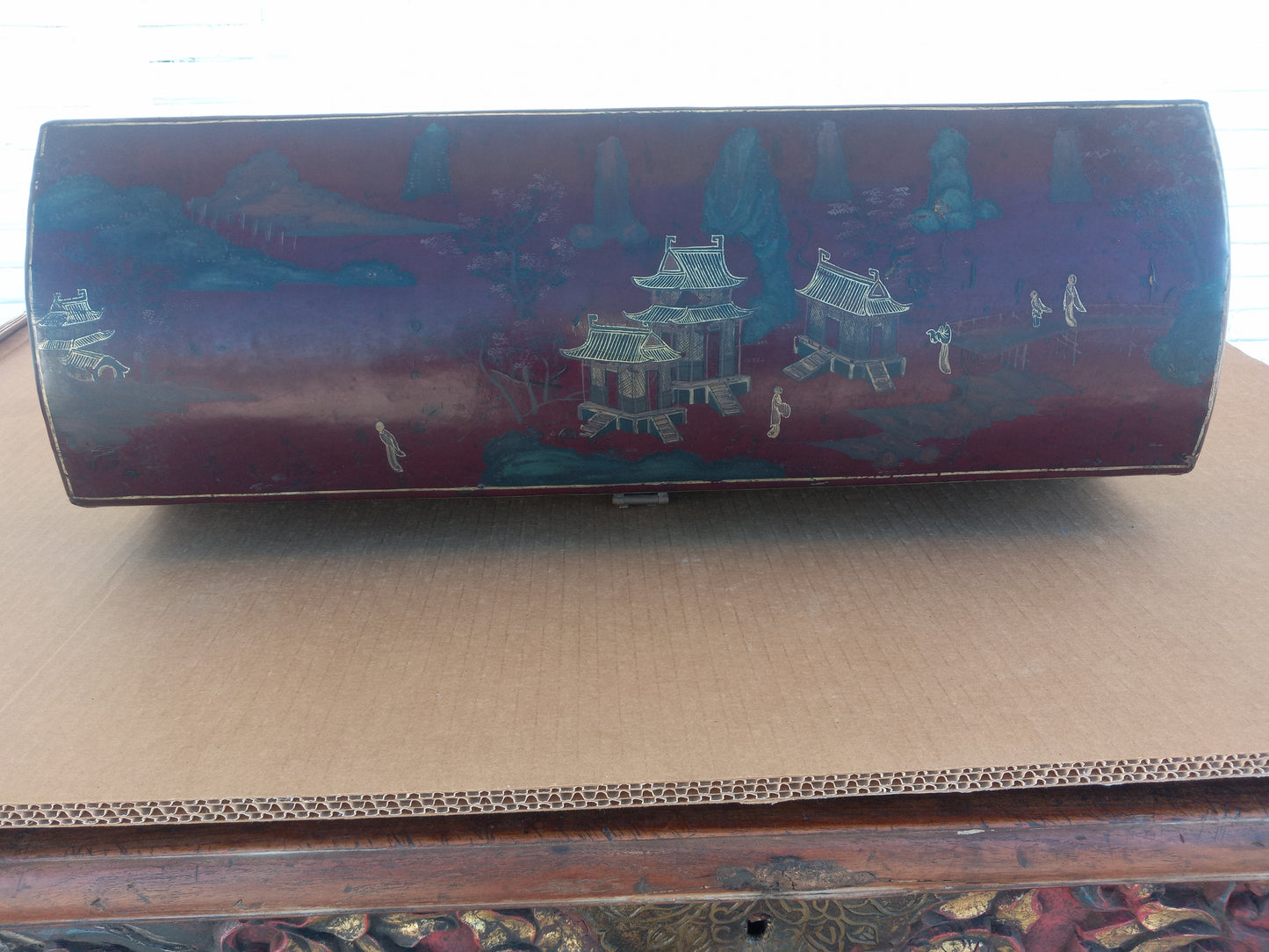 Hand Painted Asian Style Jewelry Box