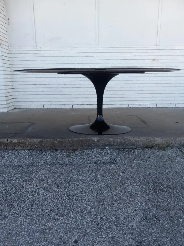 Knoll Saarinen Black Marble top table 78”