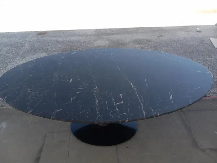 Knoll Saarinen Black Marble top table 78”