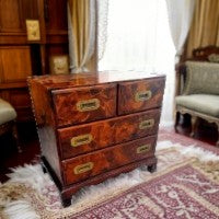 26″ Burl Patchwork Campaign Chest