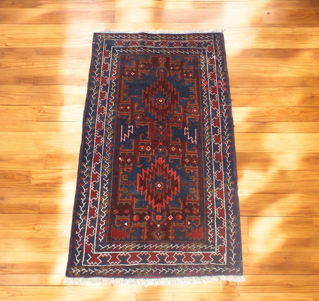 3.03 ft. x 6.07 ft. Hand Knotted Afgan Balouchi Rug