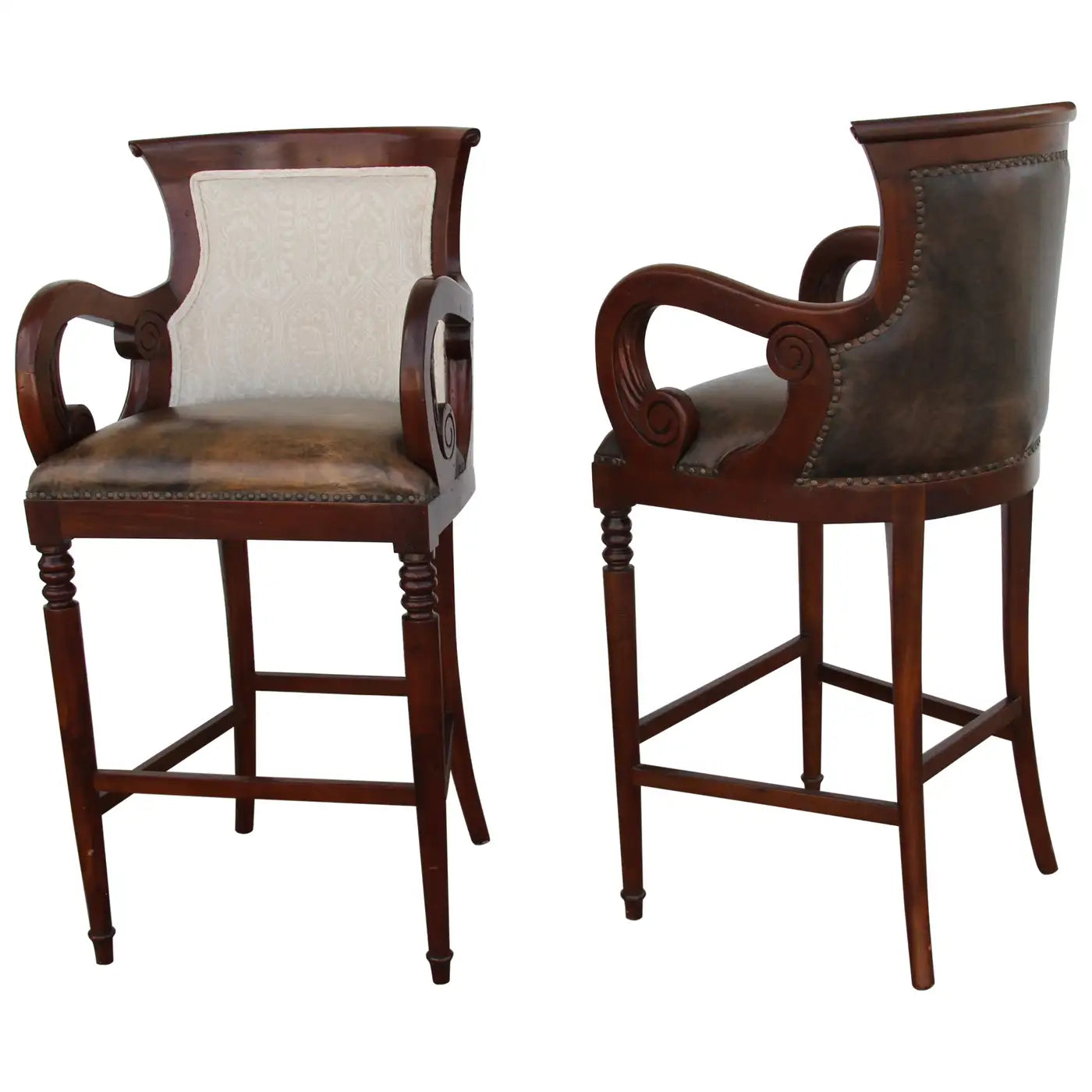 Pair Regency Style Bar Stools