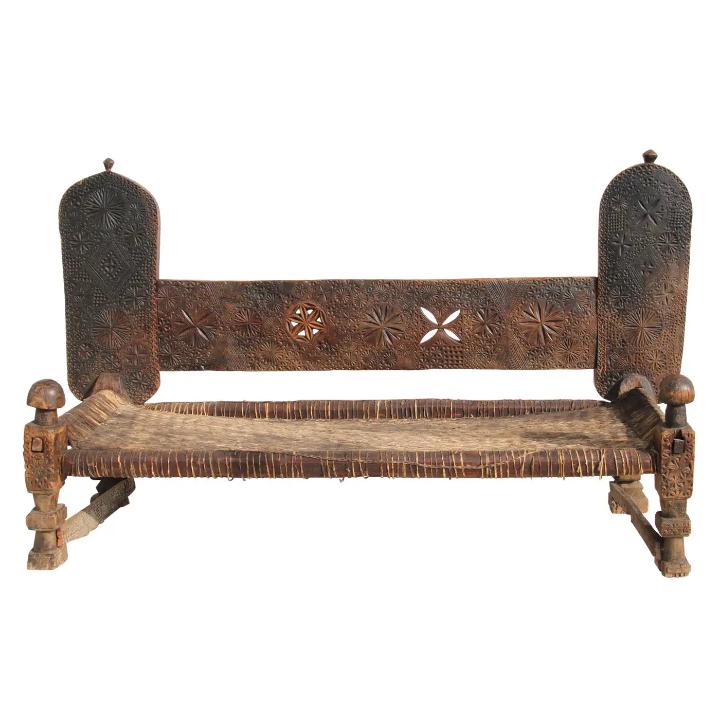 Antique 19th Century Swat Valley Charpoi Bench