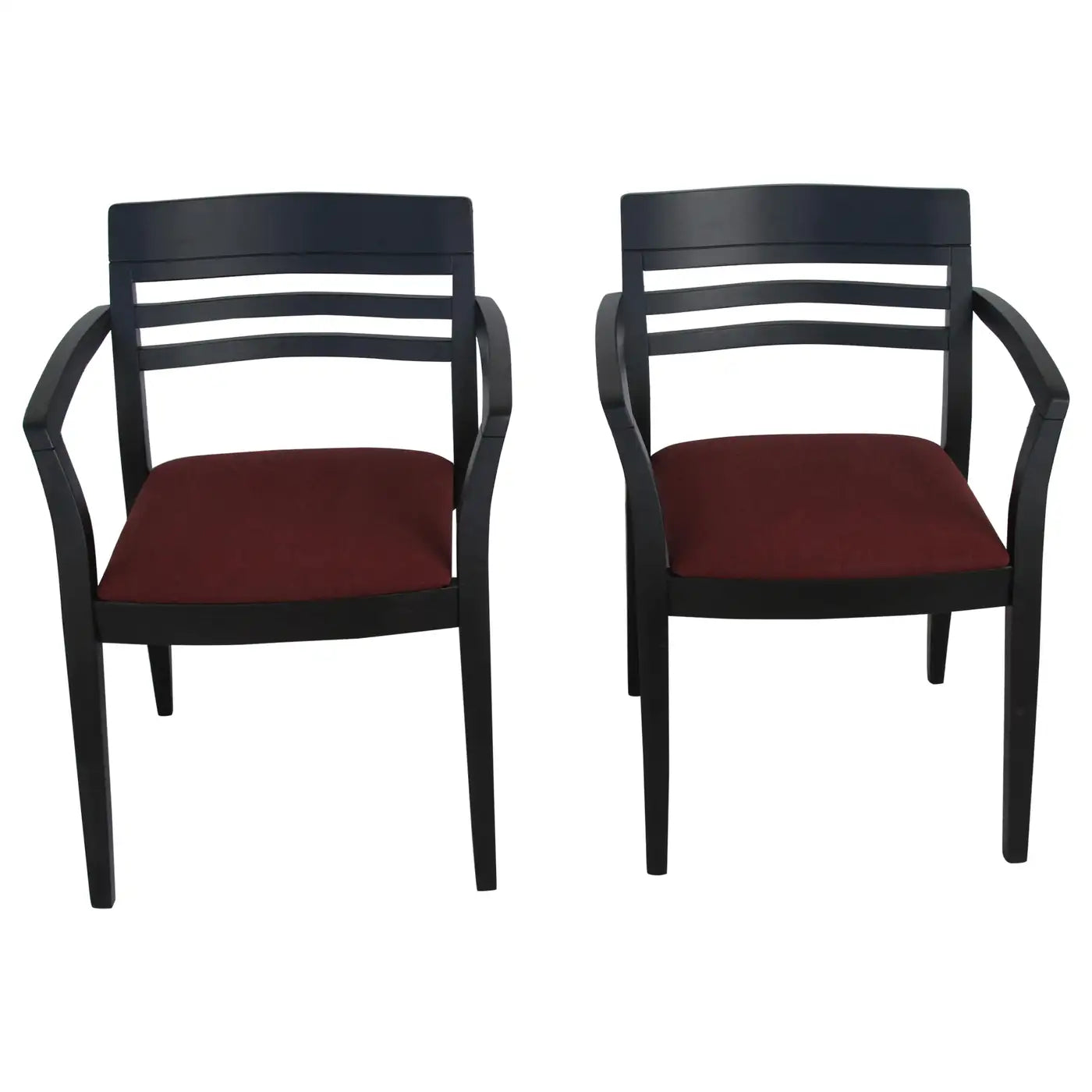 Brayton Designs Ebonized Guest Armchairs