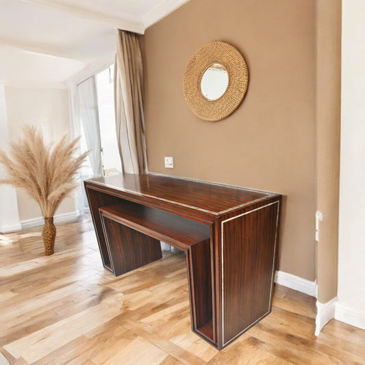 5 ft. Modern Rosewood Mother of Pearl Entry Sofa Table