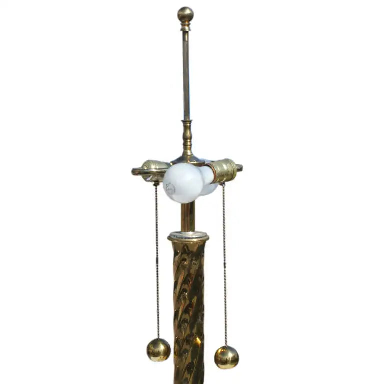 5ft Vintage Brass Stiffel Floor Lamp ( abo48 ) (MR11211)