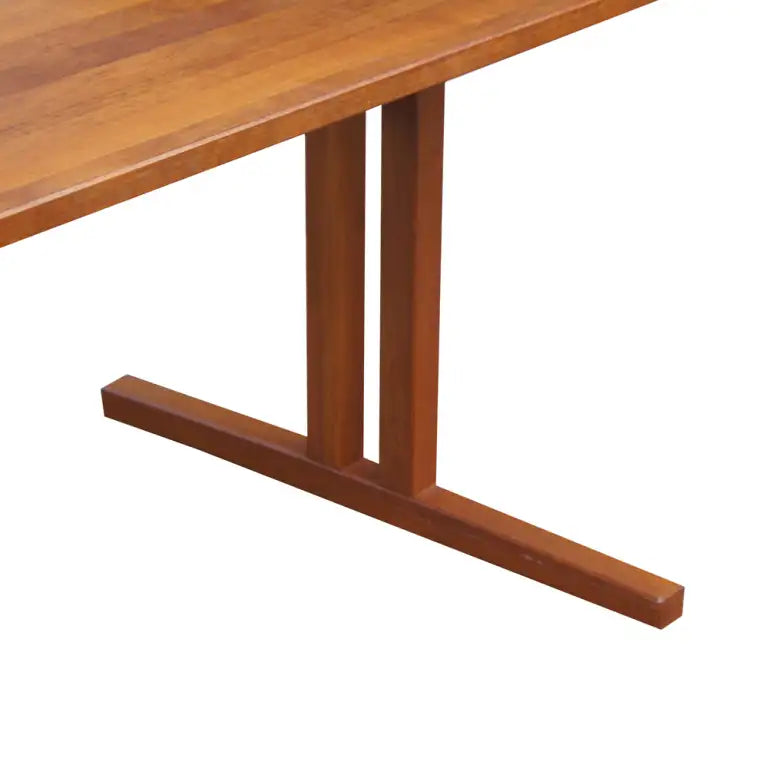 59″ Vintage Mid Century Modern Teak Expandable Dining Table