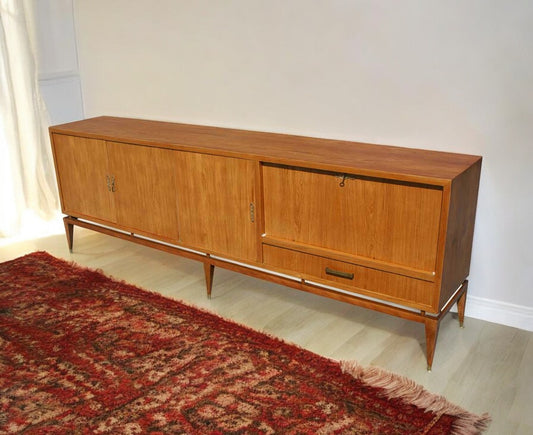 98″ Italian Breakfront Sideboard Cabinet Credenza (MR10542)