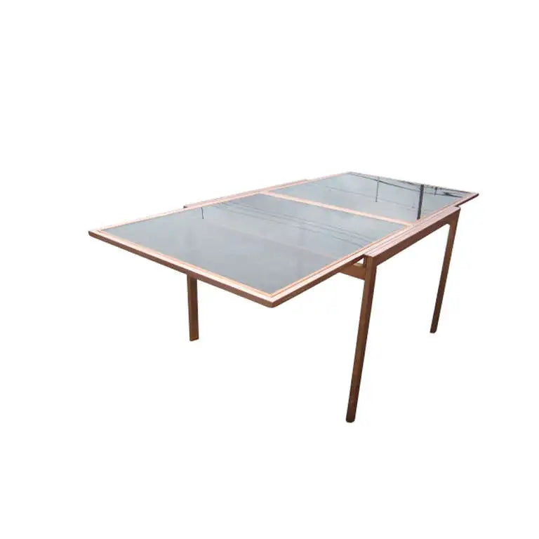 8.5ft Vintage Milo Baughman Copper Extension Dining Table