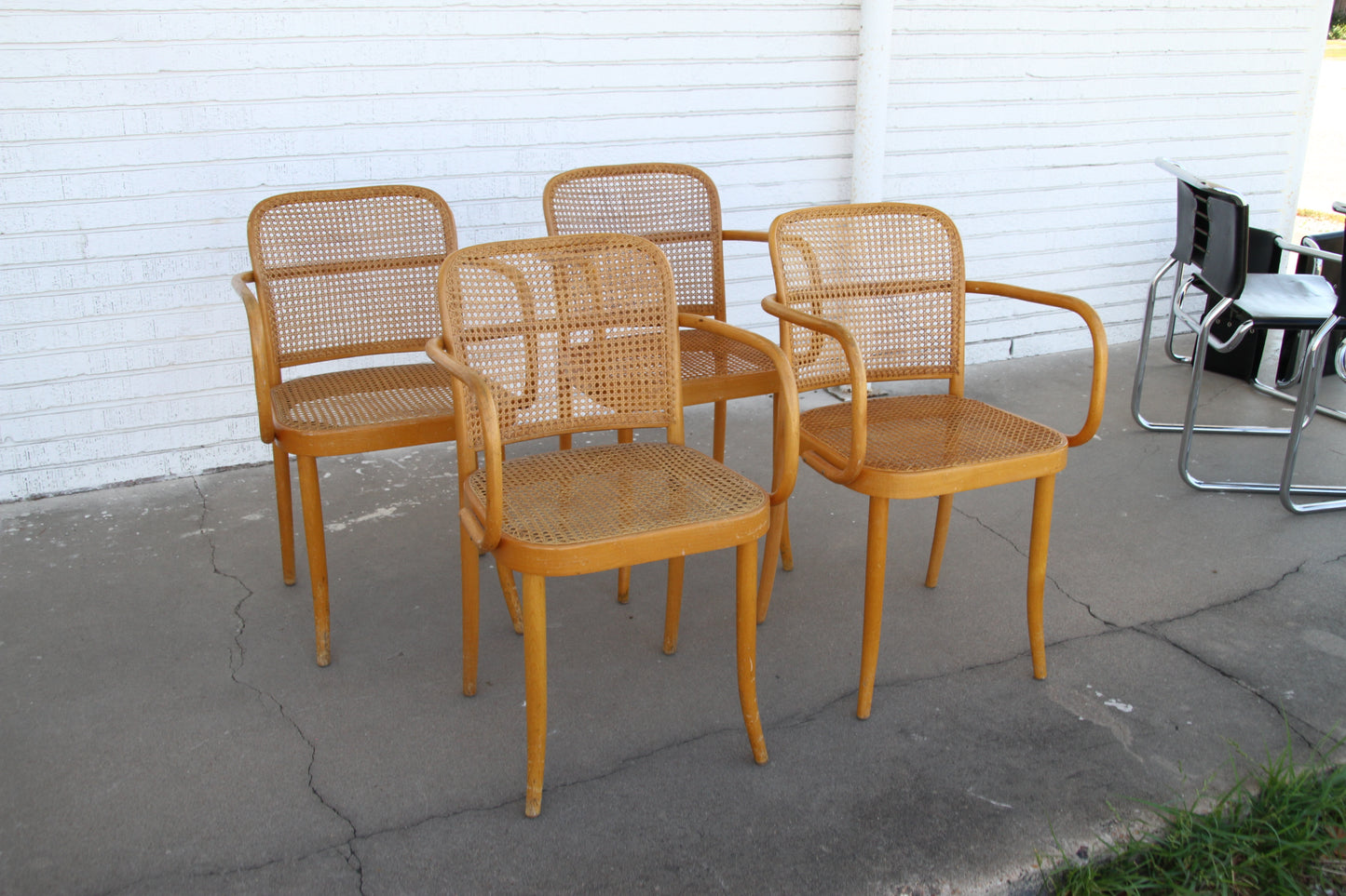 Set of Four Josef Frank/Hoffman Bentwood Prague 811 Chairs