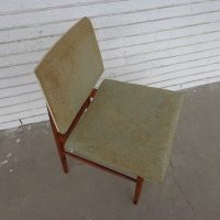 Vintage Scandinavian Dining Side Chairs Set