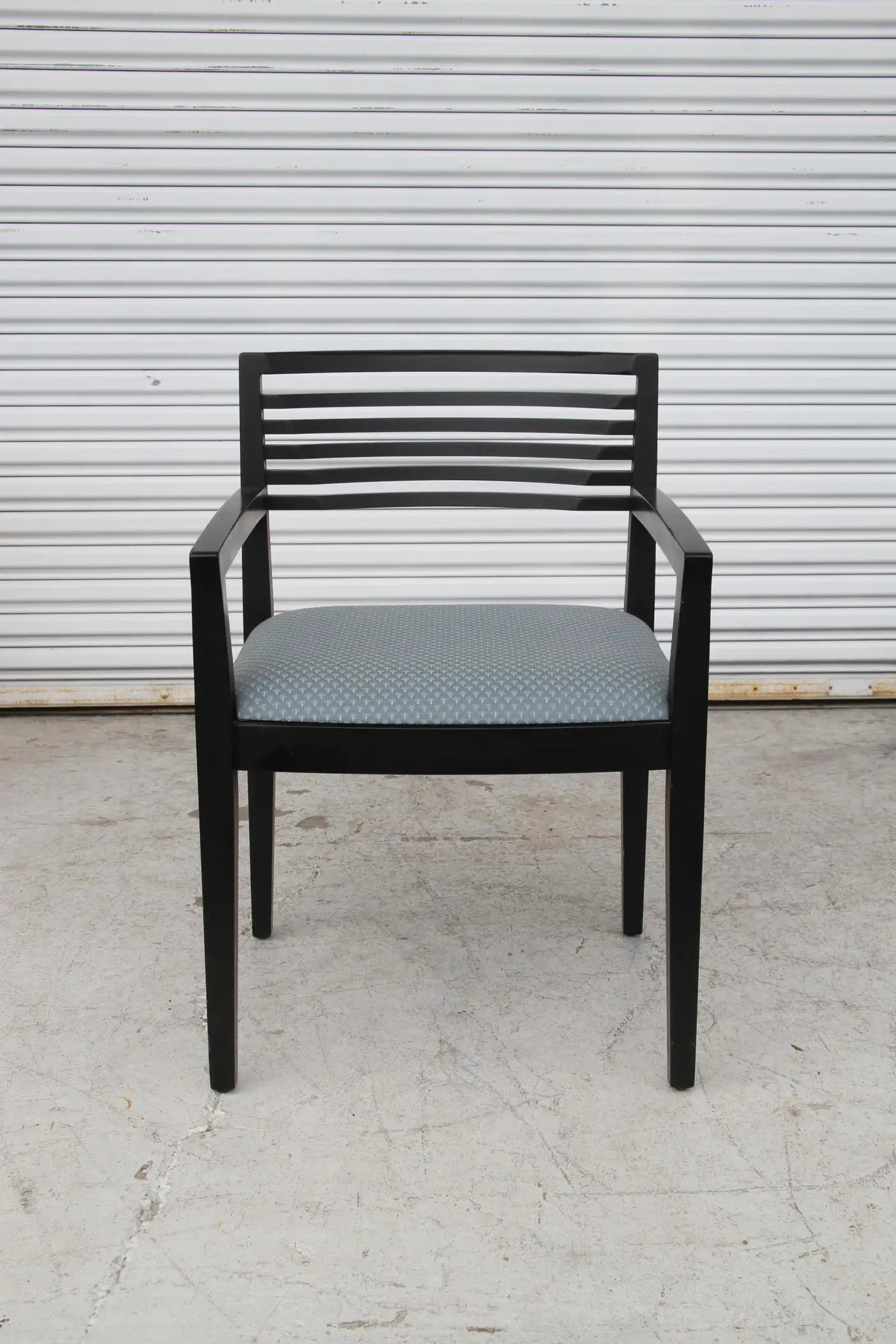 Set of 4 Ebonized Knoll Ricchio Chairs