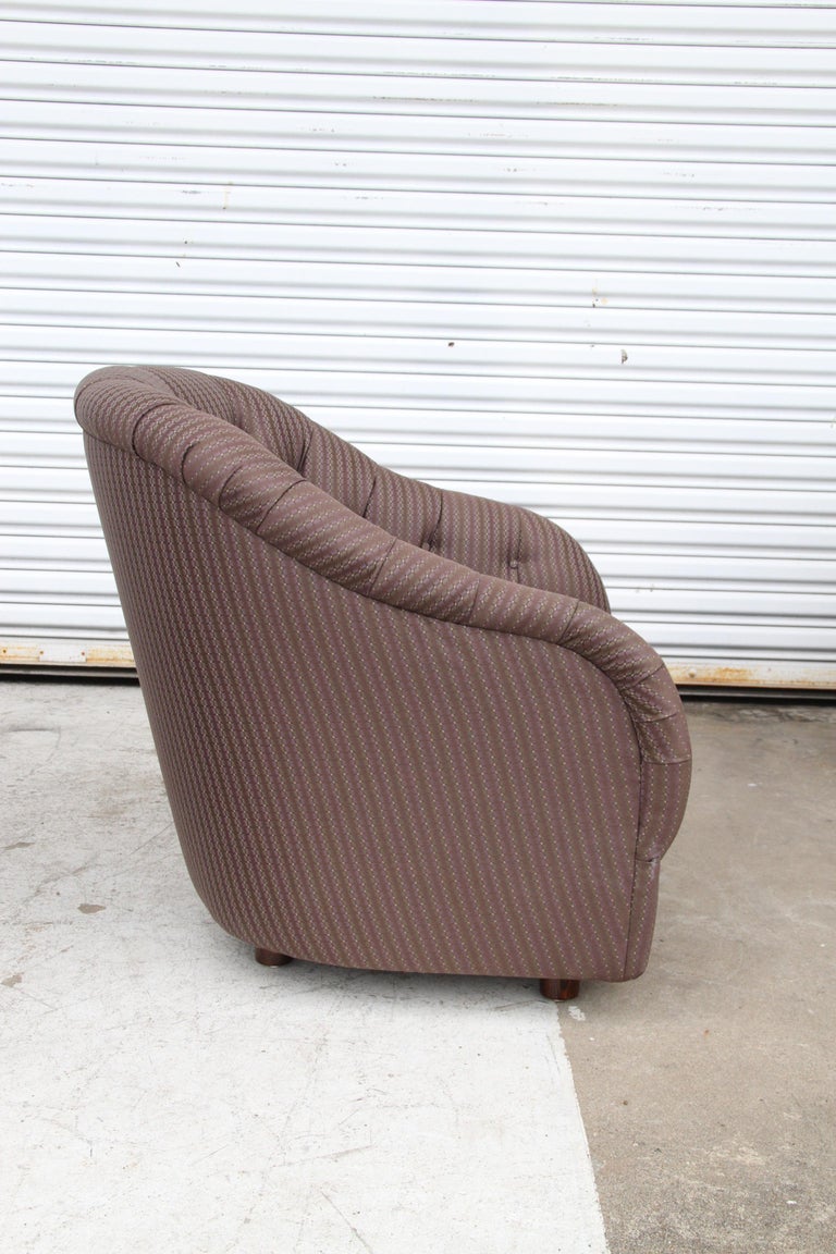 1 Ward Bennett Tufted Lounge Chair