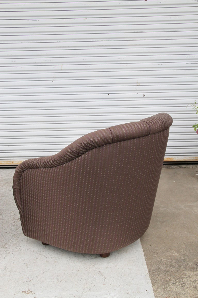 1 Ward Bennett Tufted Lounge Chair