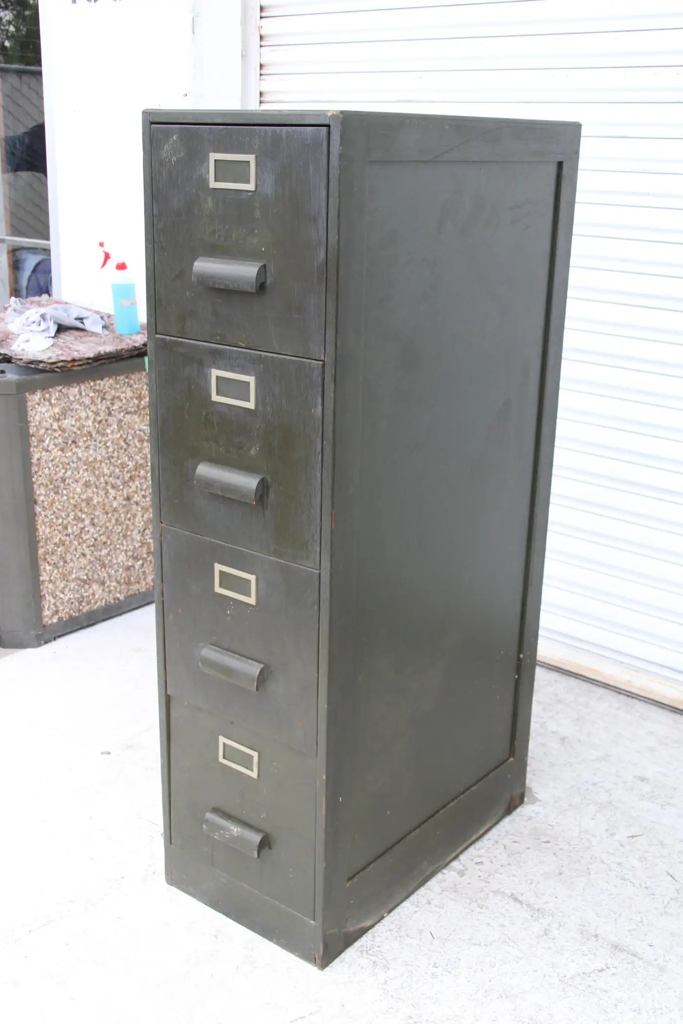 4 Drawer Painted Wood File Cabinets