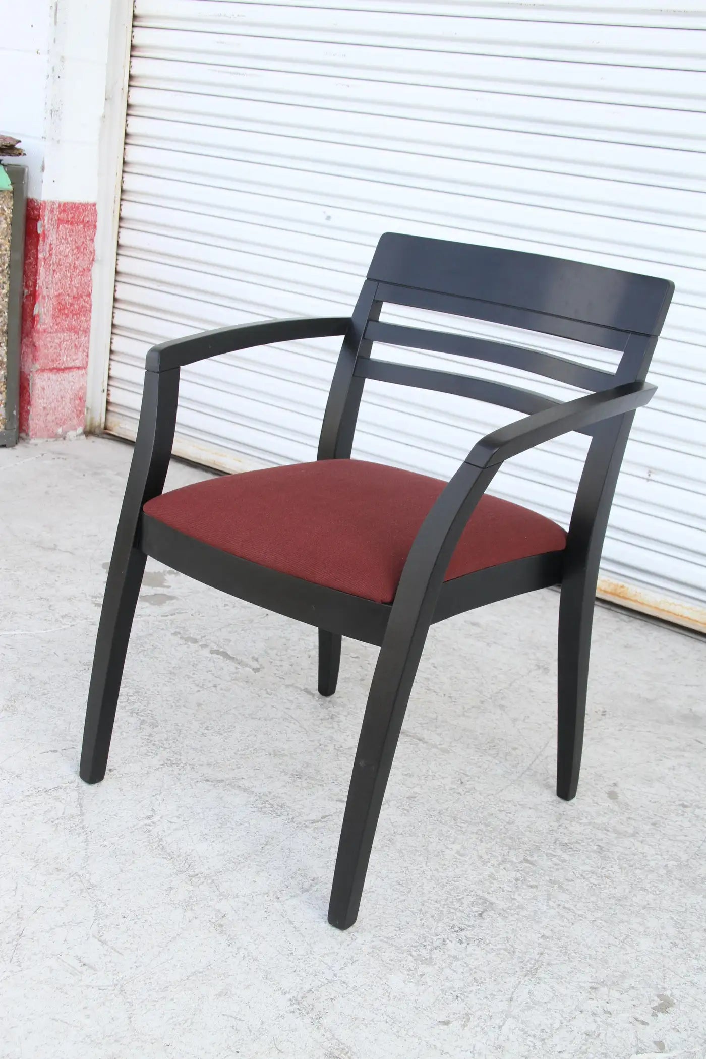 Brayton Designs Ebonized Guest Armchairs