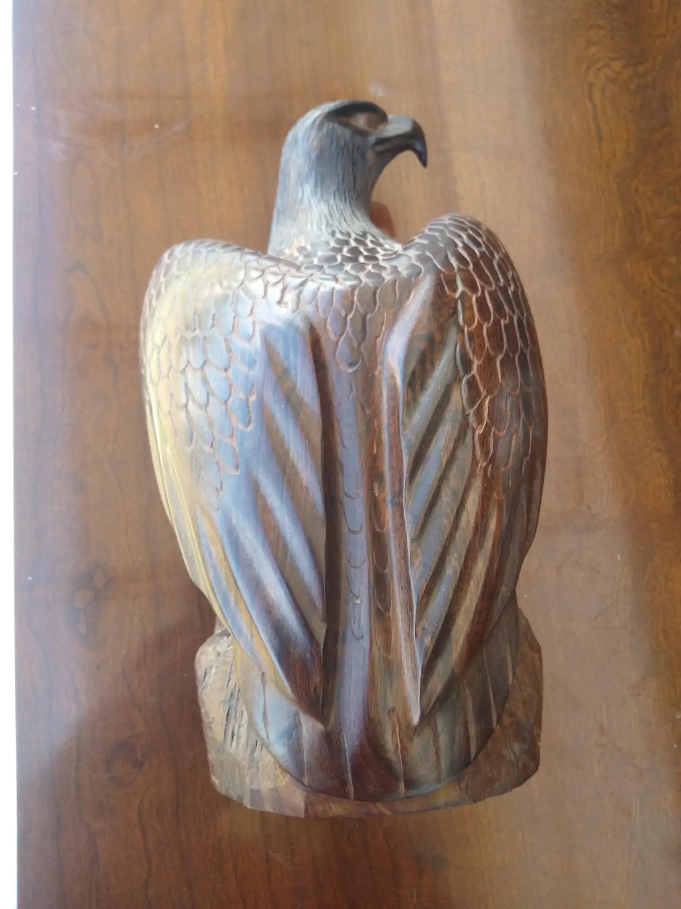 Carved wooden eagle