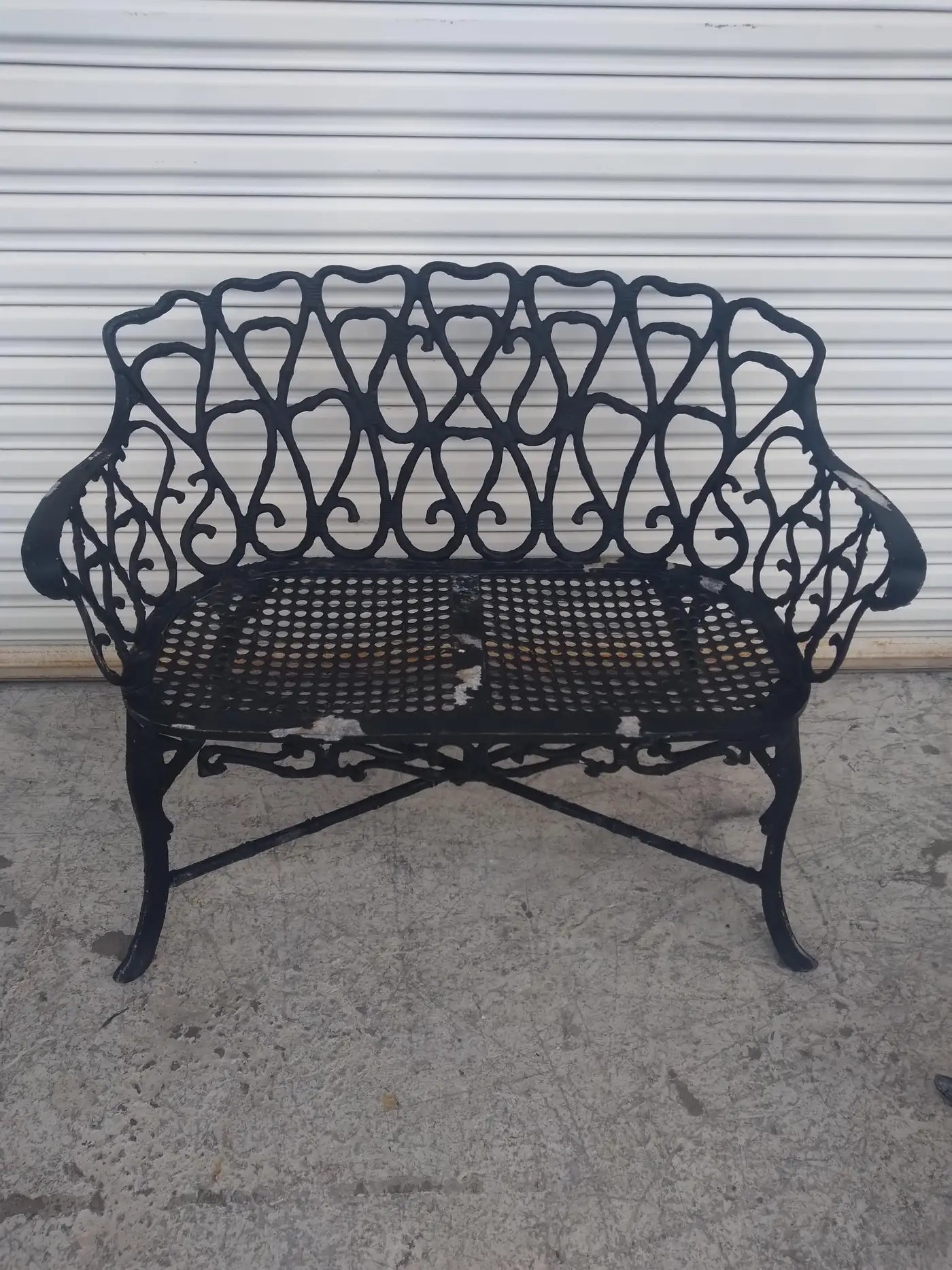 Frances Elkins Style Cast Aluminum Benches