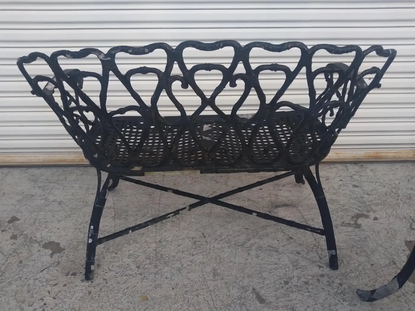 Frances Elkins Style Cast Aluminum Benches