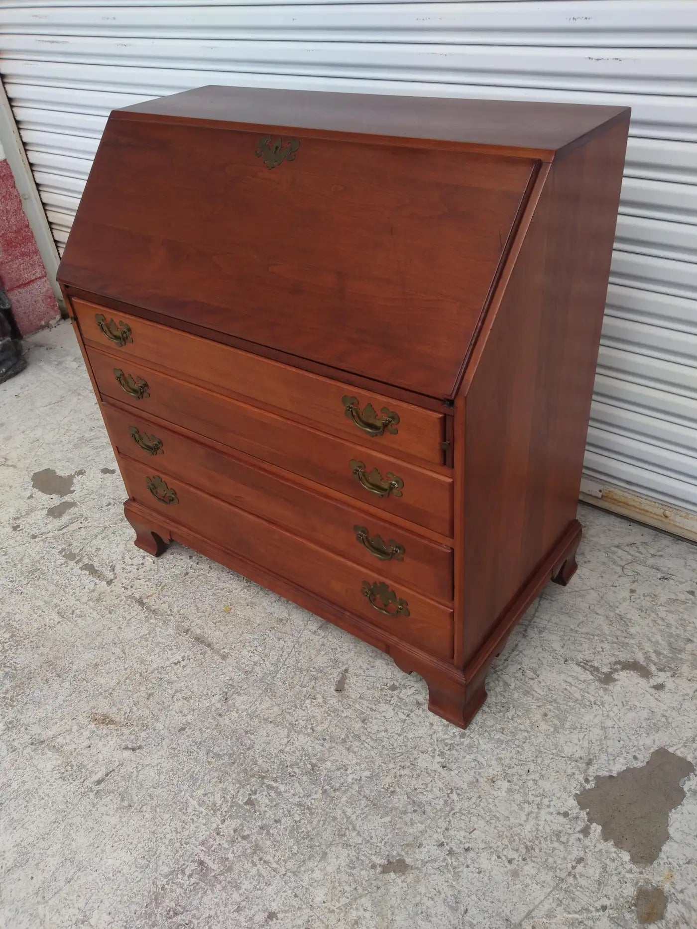 4 Drawer Willett Wildwood Cherry Secretary