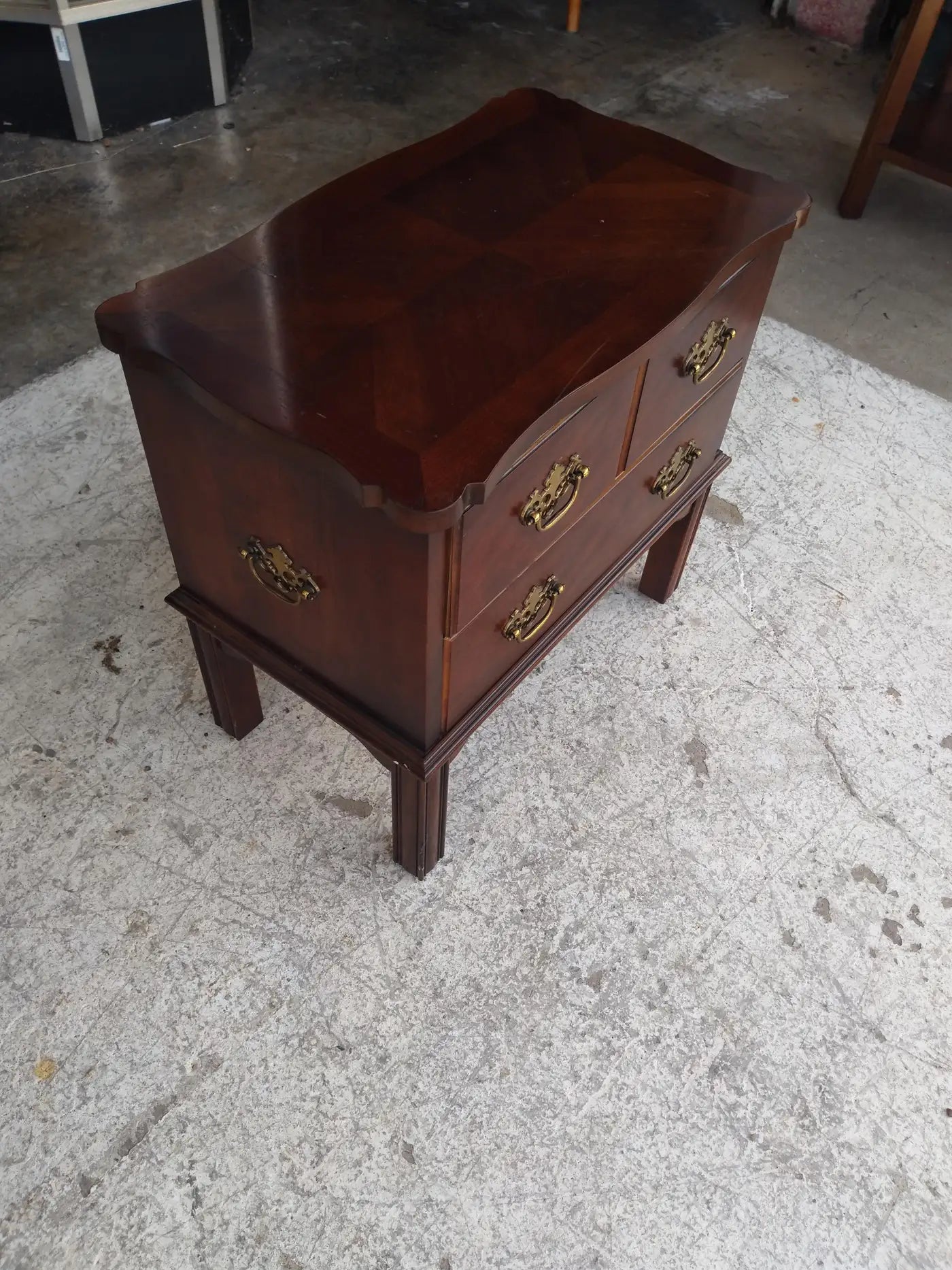 Diminutive Lane 2 Drawer Chest w/ Brass Handles