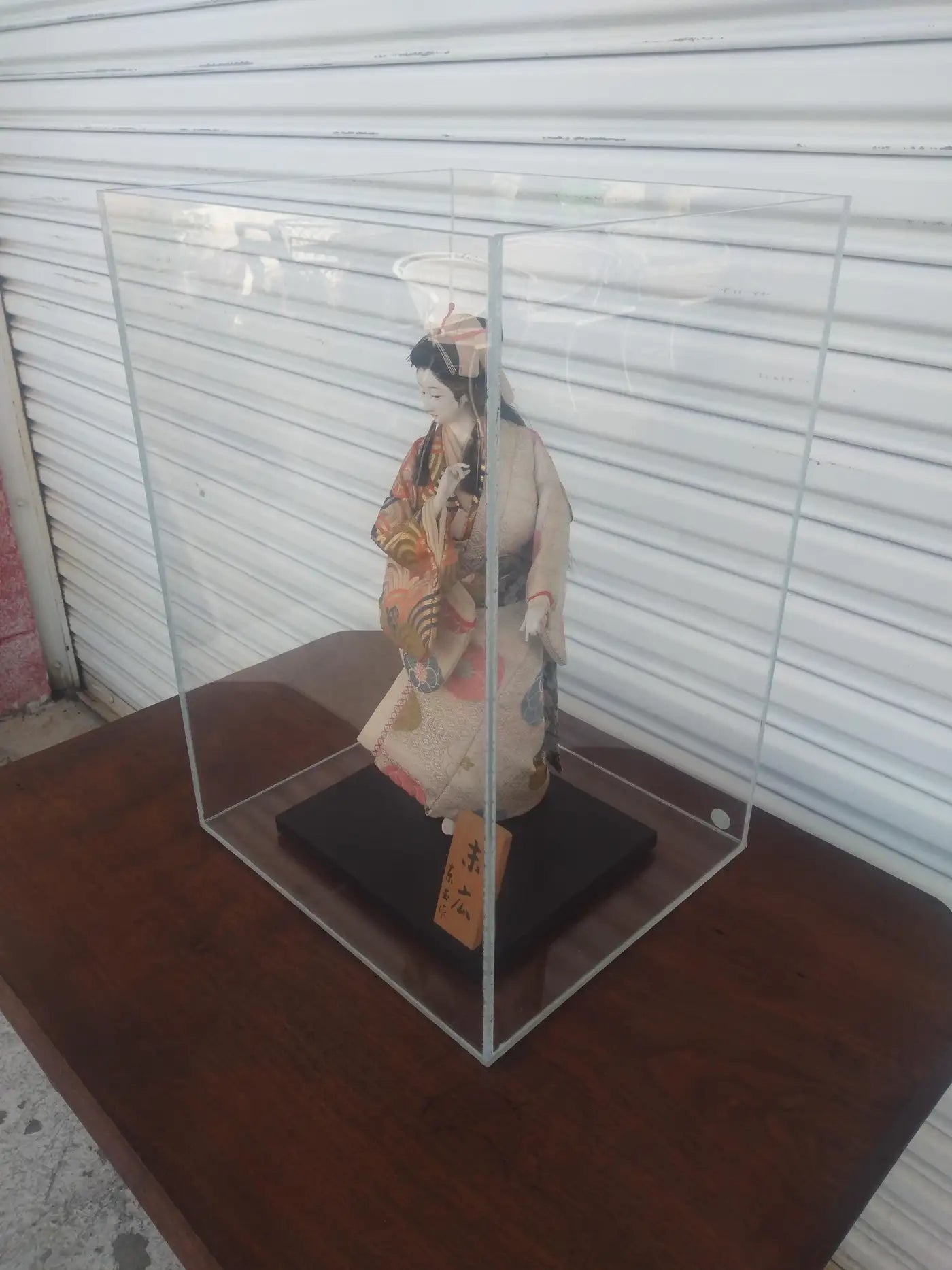 Kawaii Kyoto Geisha Doll in Lucite Display Box