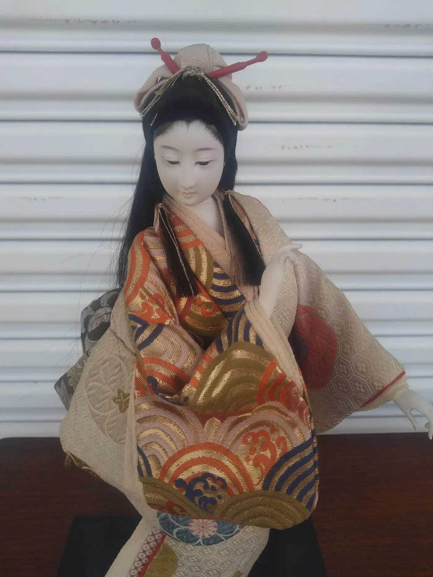 Kawaii Kyoto Geisha Doll in Lucite Display Box