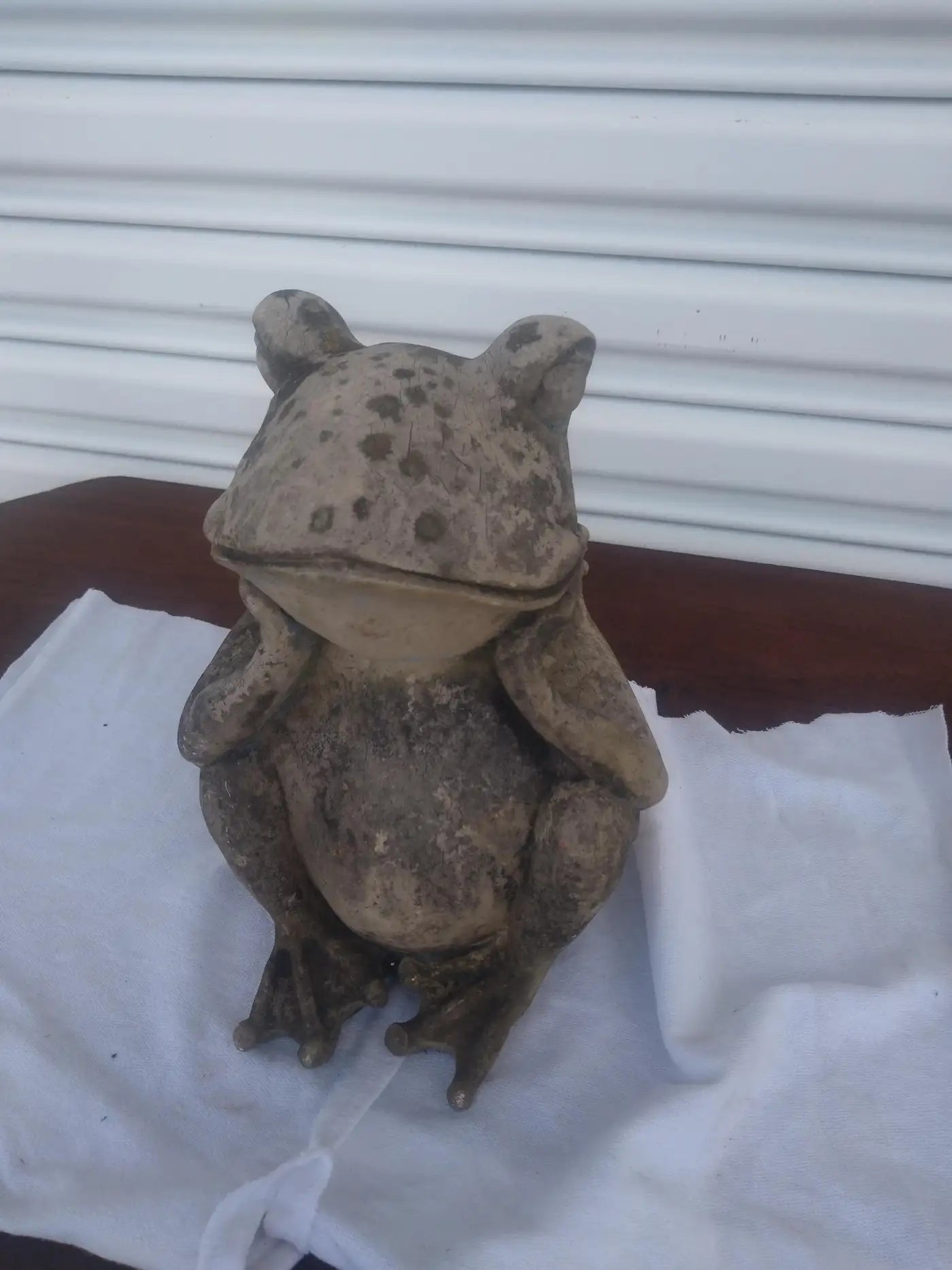 Vintage Indoor/Outdoor Resin Cast Frog