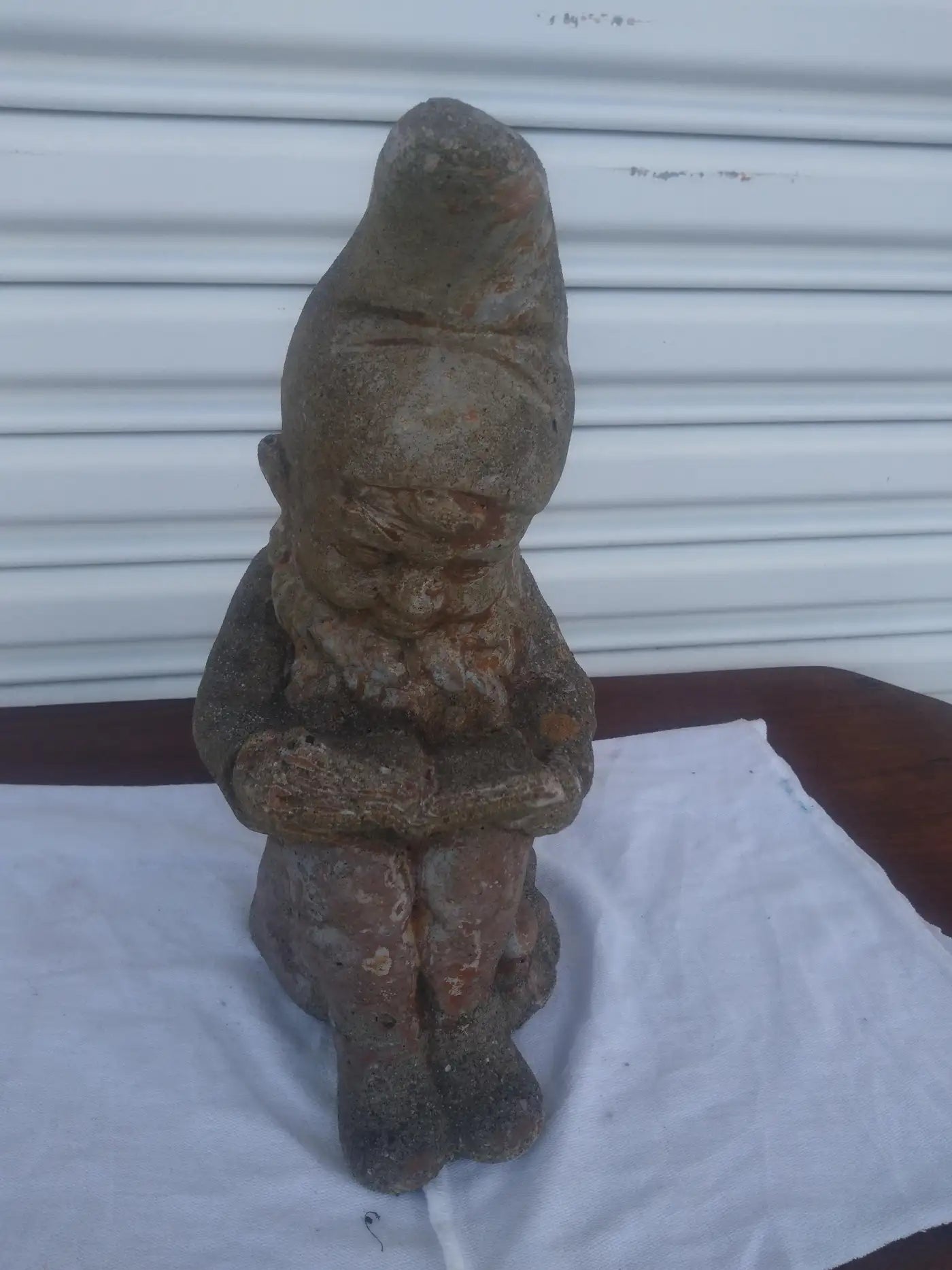 Cement Cast Reading Gnome