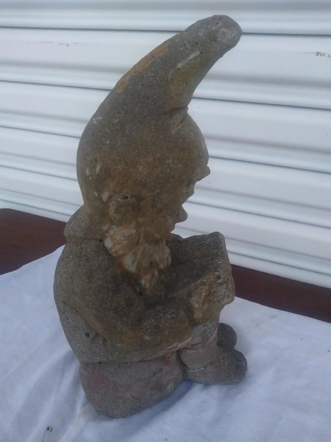 Cement Cast Reading Gnome