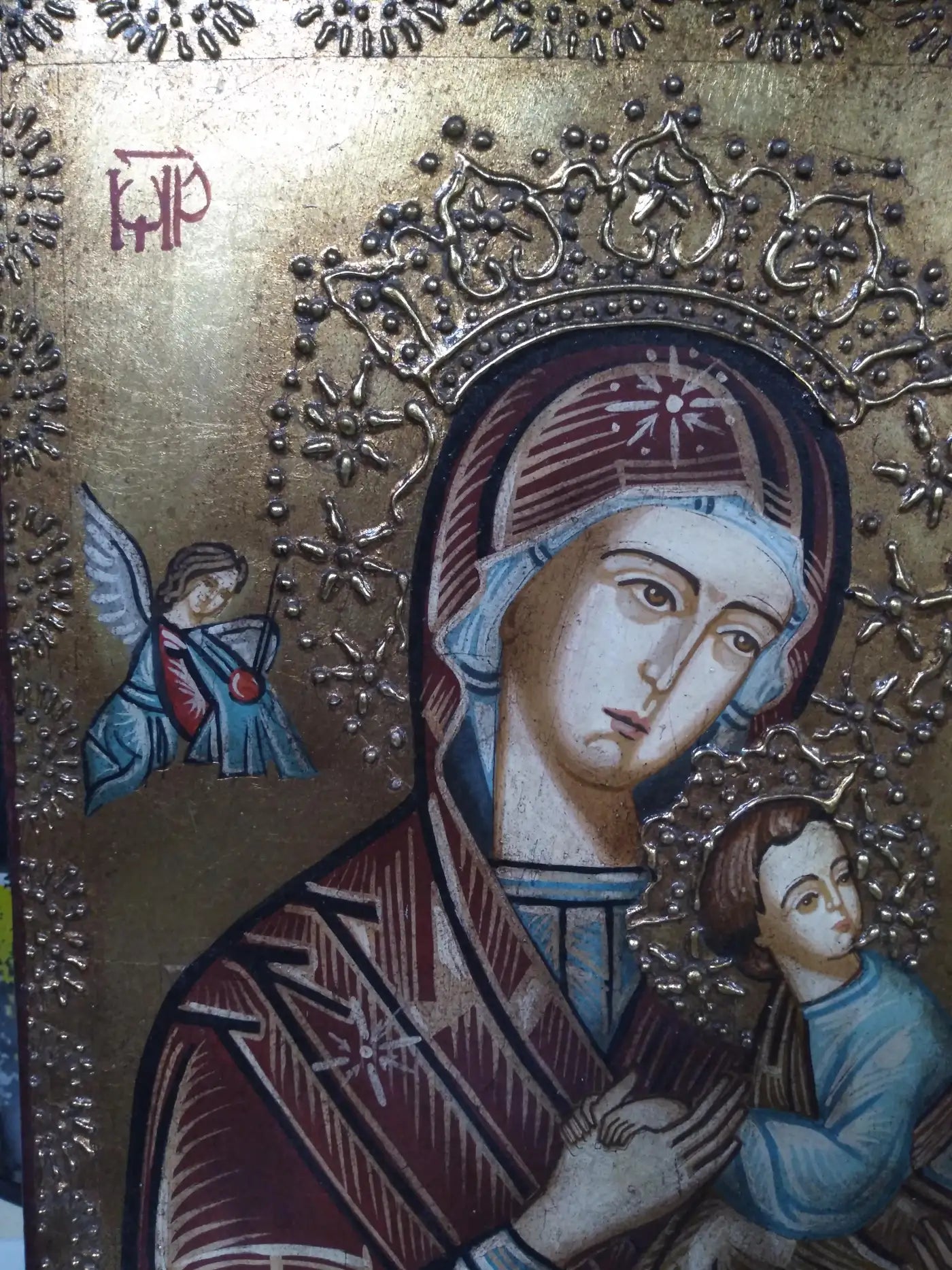 Russian Icon of Madonna and Child