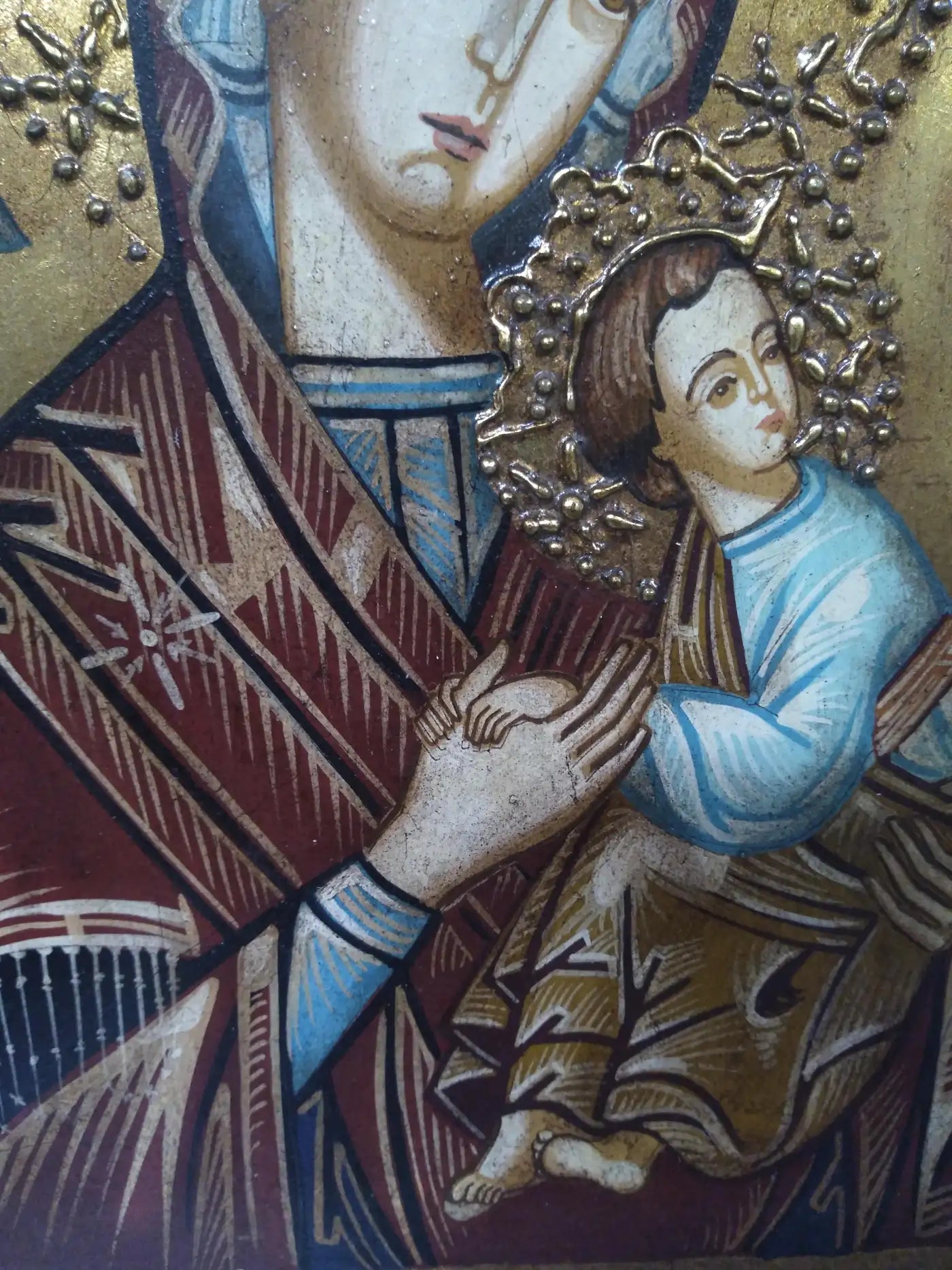 Russian Icon of Madonna and Child