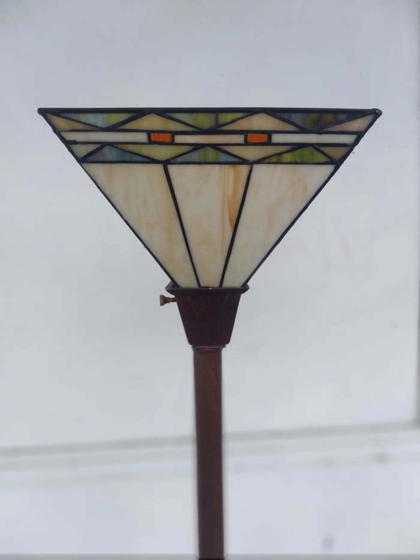 Arts and Crafts Style Floor Lamp w/ Tiffany Style Shade