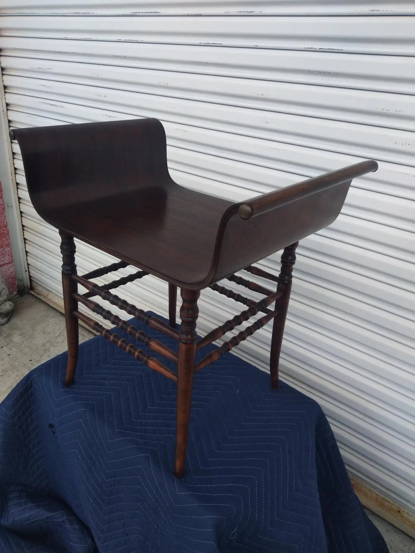 19th Century Bentwood Bobbin Vanity Stool