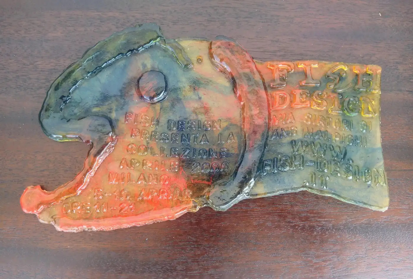 Gaetano Pesce Fish Exhibition Invitation