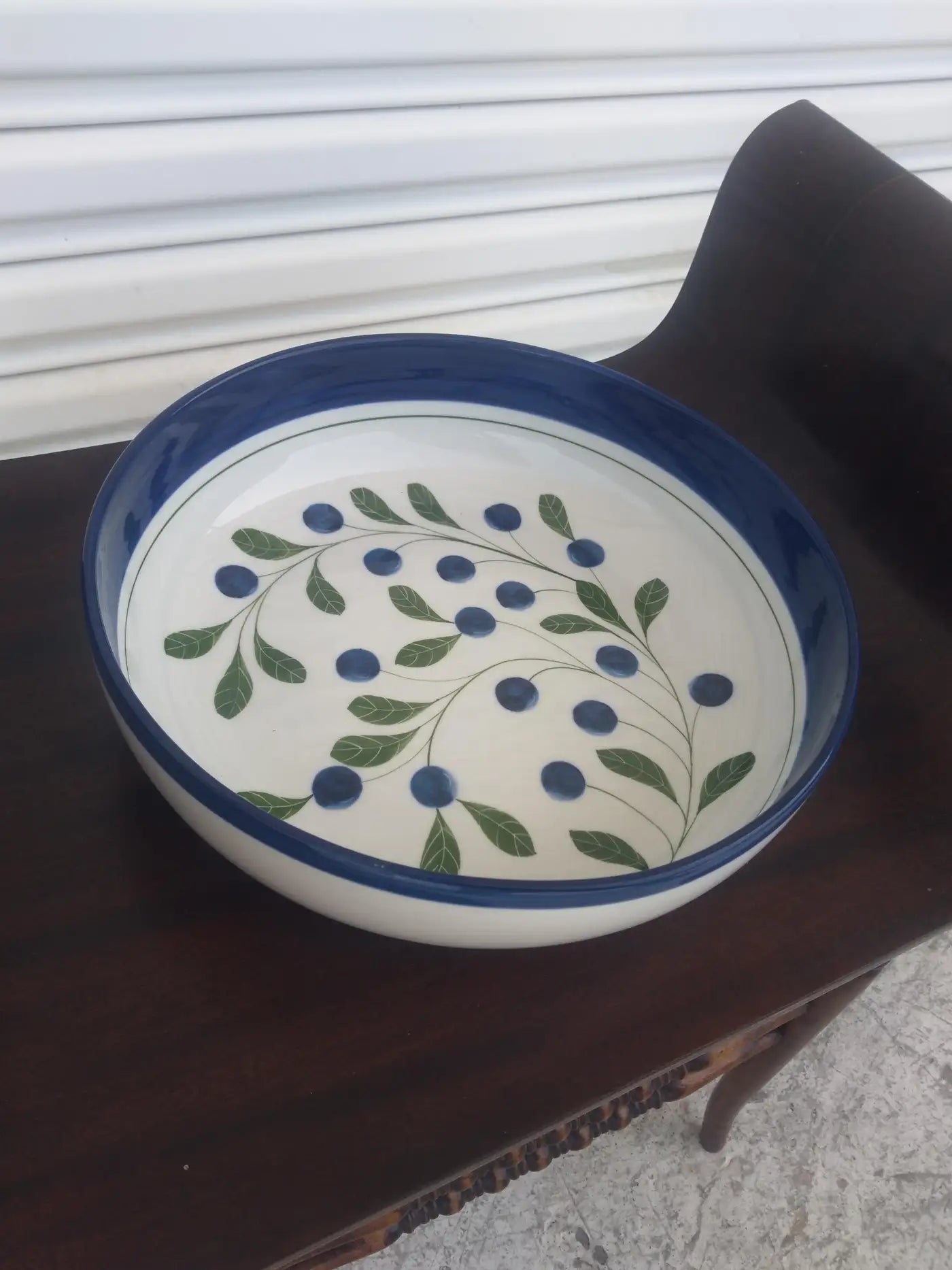 Dansk Ceramic Blueberries Pasta Bowl