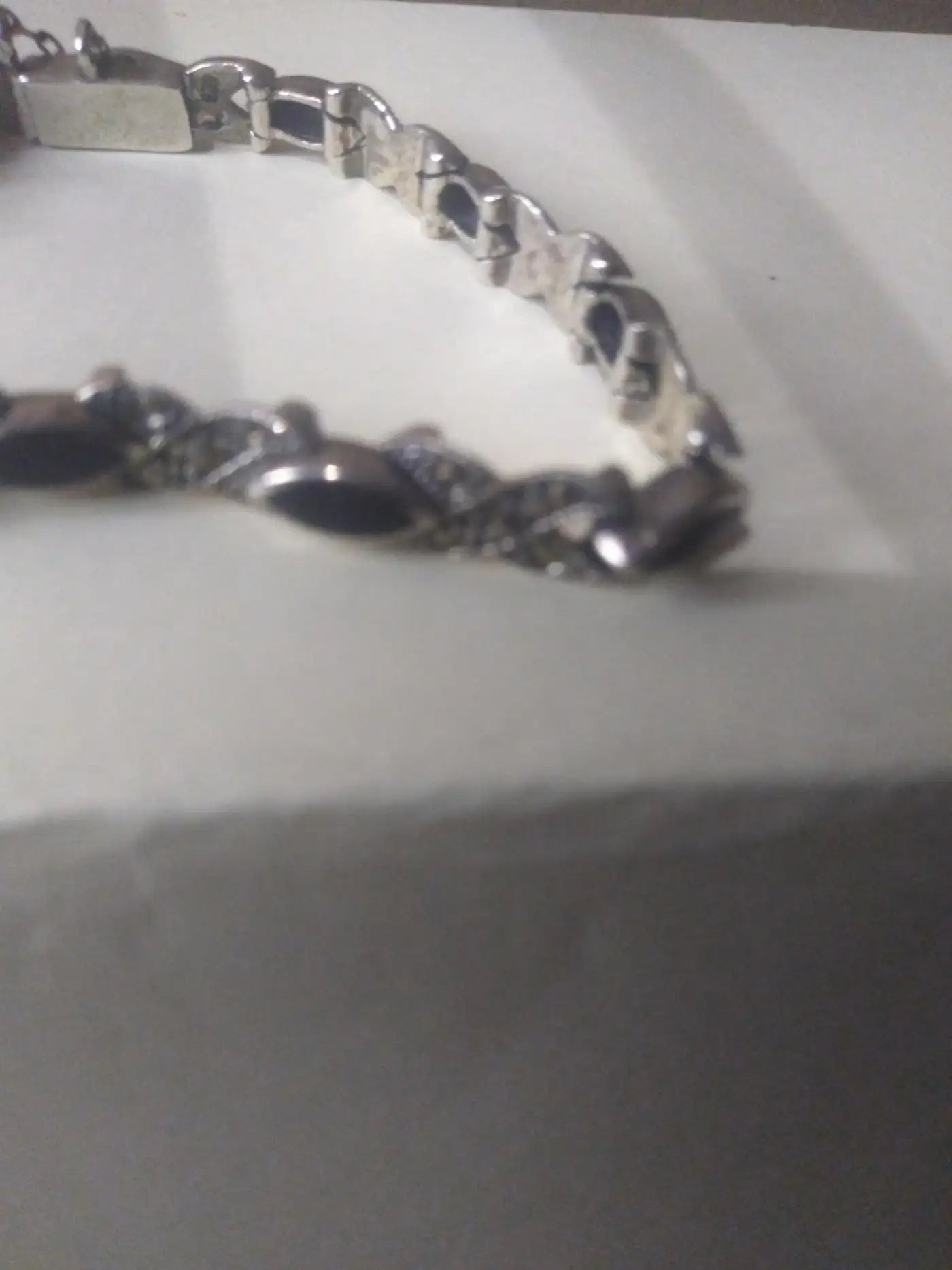 Beautiful.925 Sterling Silver and Onyx bracelet