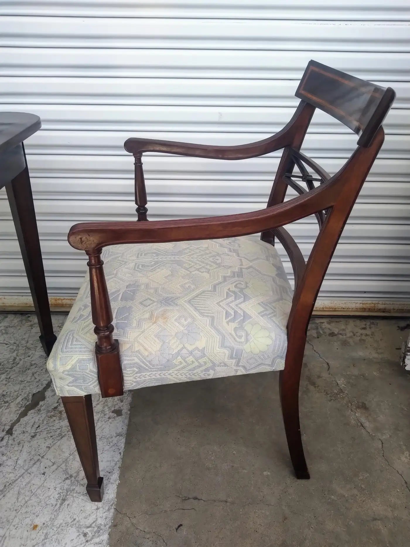 Set of 6 Regency Style Inlaid Mahogany Dining Chairs