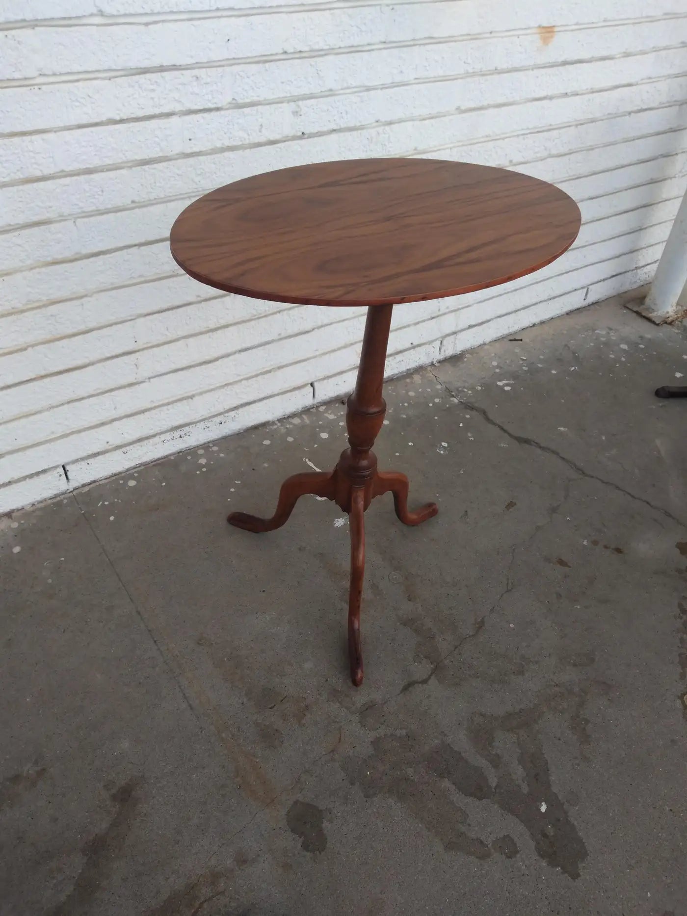 19th Century Tilt top Tripod Base Walnut Candle Stand