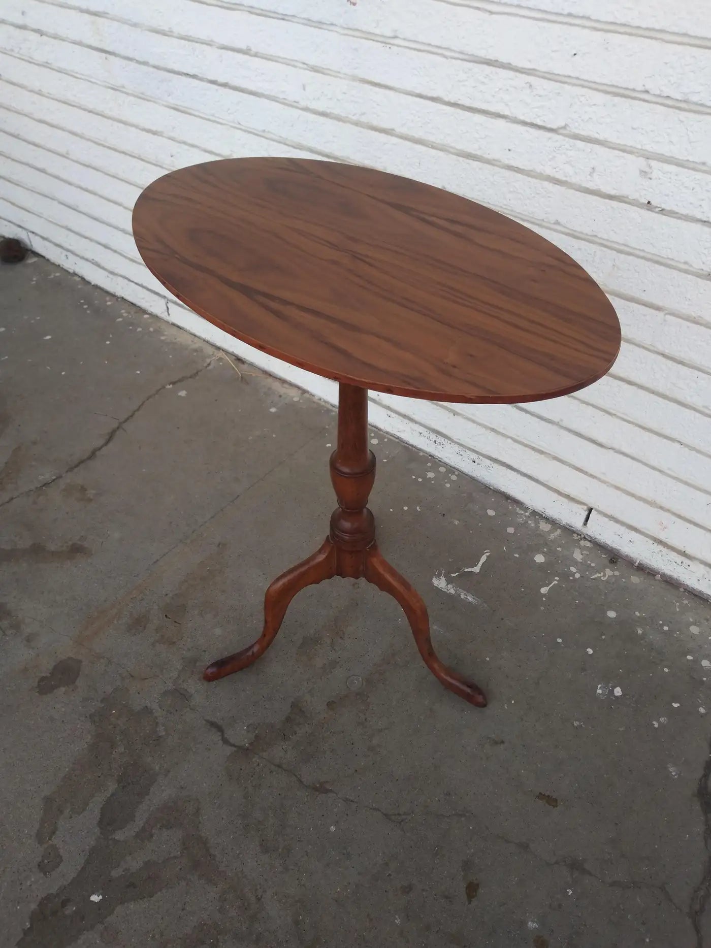 19th Century Tilt top Tripod Base Walnut Candle Stand