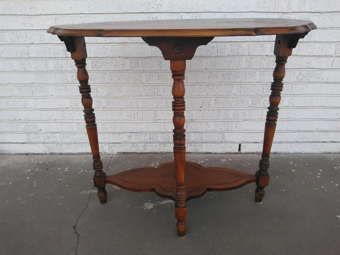 Antique Edwardian Walnut Side Table