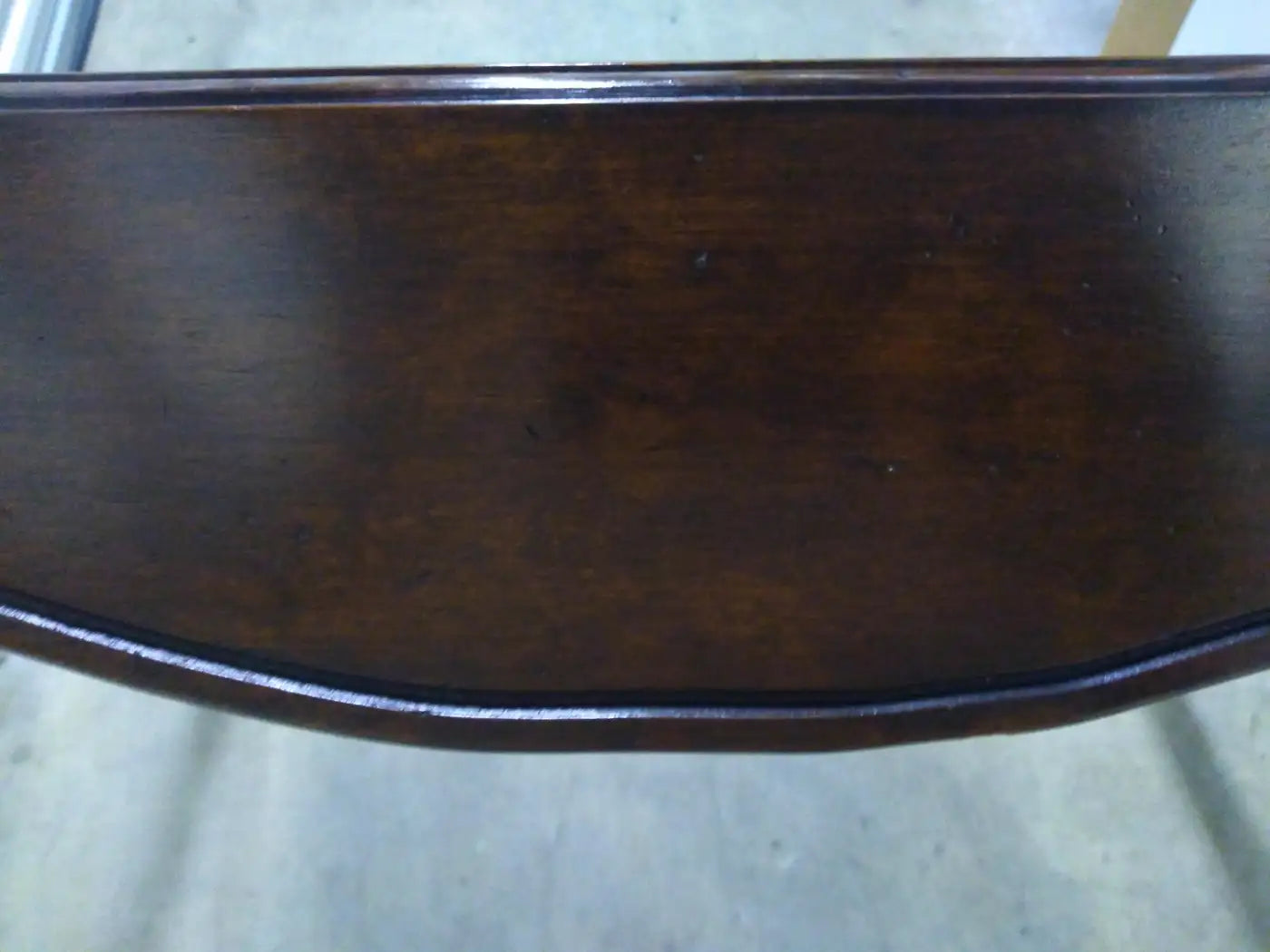 Italian Walnut Swan Leg Glass Top Coffee Table