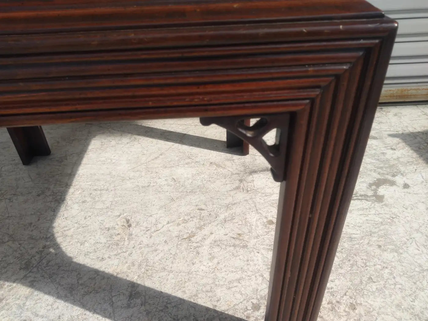 Lane Furniture Walnut Pencil Reed Side Table