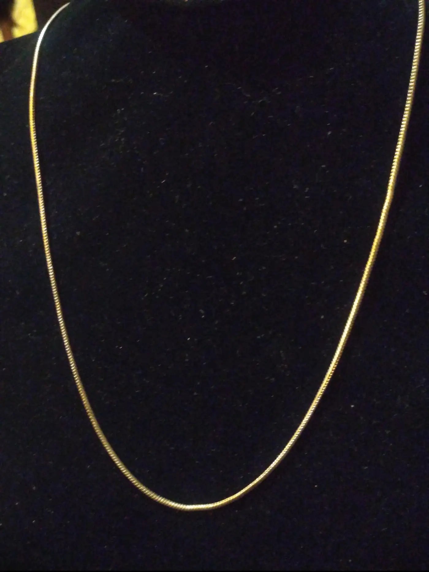 17" Round Sterling Silver Necklace with 2" extension