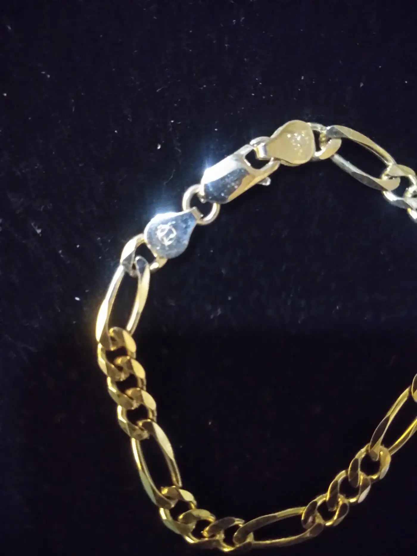 Italian Figaro Link Sterling Silver Bracelet